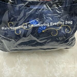 Real sapphire Shimmering Evening Bag - Blue( vintage)